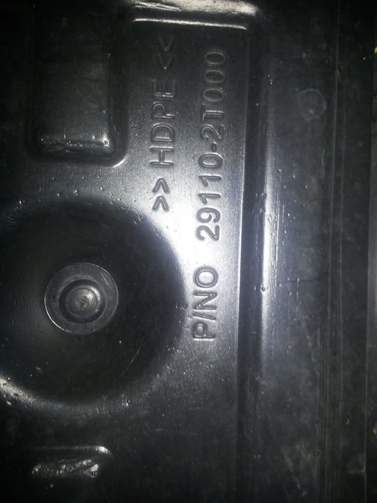 Undercarriage plastics Kia Optima Forums