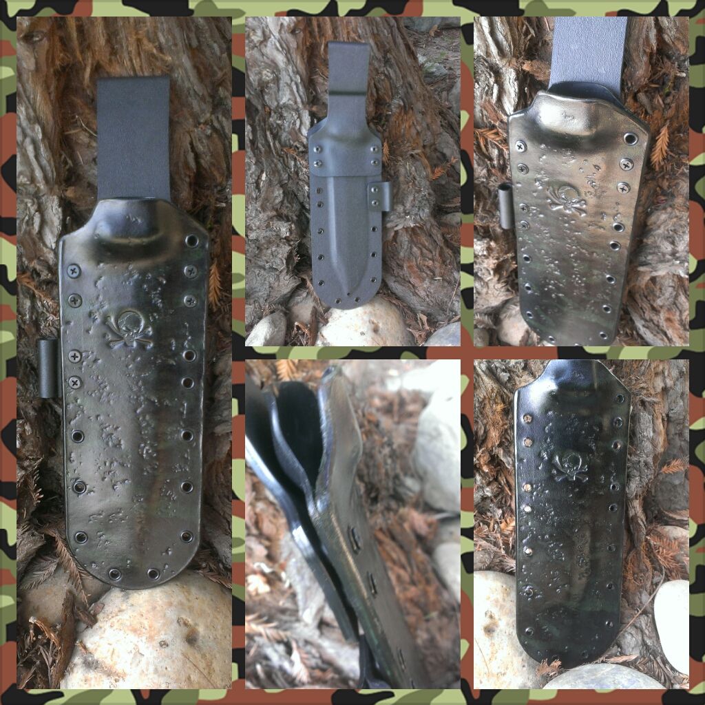 becker bk 9 pancake leather kydex sheath for sale