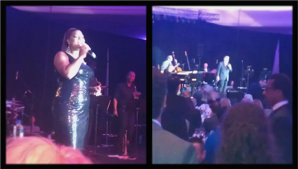 Queen Latifah and Tony Bennett Serenade the Guests