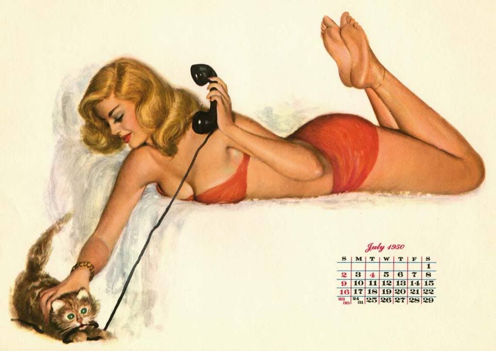 Al Moore Esquire 1950 Calendar