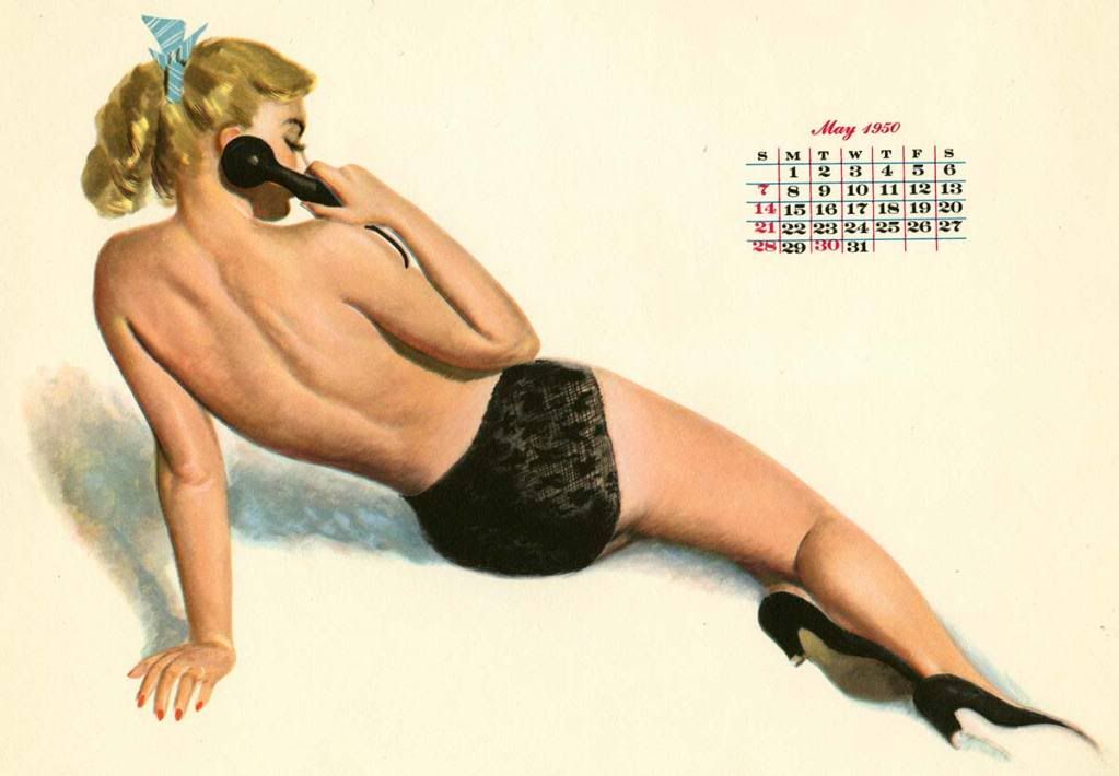 Al Moore Esquire 1950 Calendar