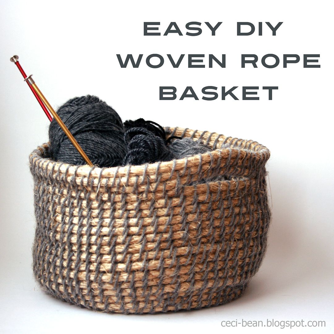 CeciBean: DIY Woven Rope Basket